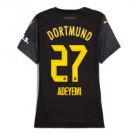 Camiseta Borussia Dortmund Karim Adeyemi #27 Segunda Equipación Replica 2024-25 para mujer mangas cortas